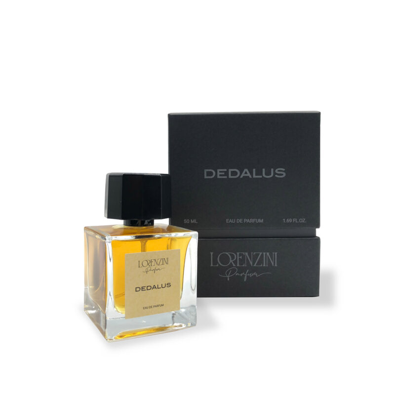 Lorenzini Parfum celebra la storia di Dedalus, l'inventore leggendario, con Dedalus, un'opera profumata che simboleggia la forza inarrestabile dell'ingegno umano.